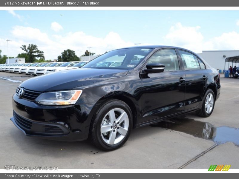 Black / Titan Black 2012 Volkswagen Jetta TDI Sedan