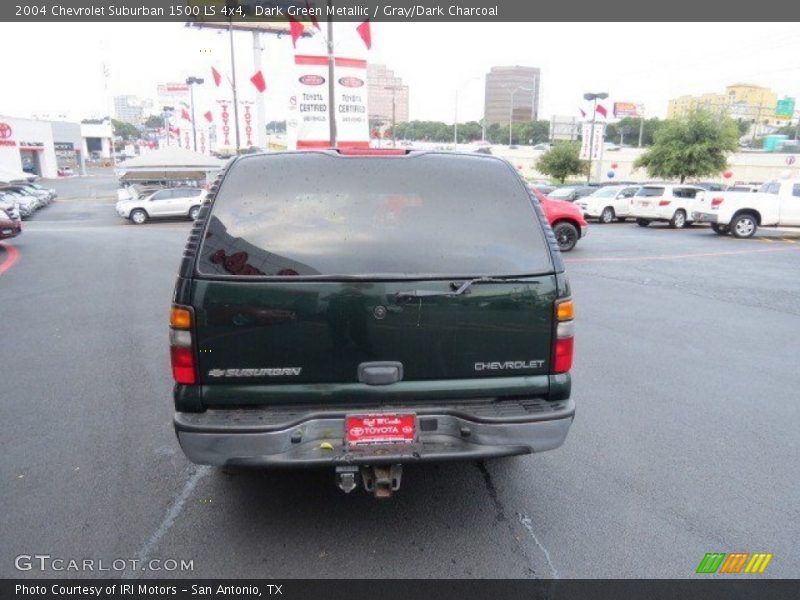 Dark Green Metallic / Gray/Dark Charcoal 2004 Chevrolet Suburban 1500 LS 4x4