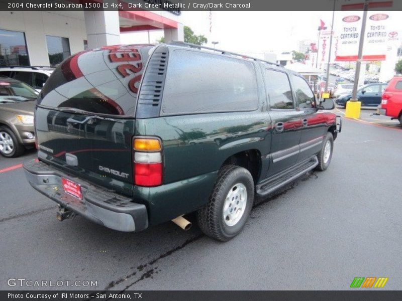 Dark Green Metallic / Gray/Dark Charcoal 2004 Chevrolet Suburban 1500 LS 4x4