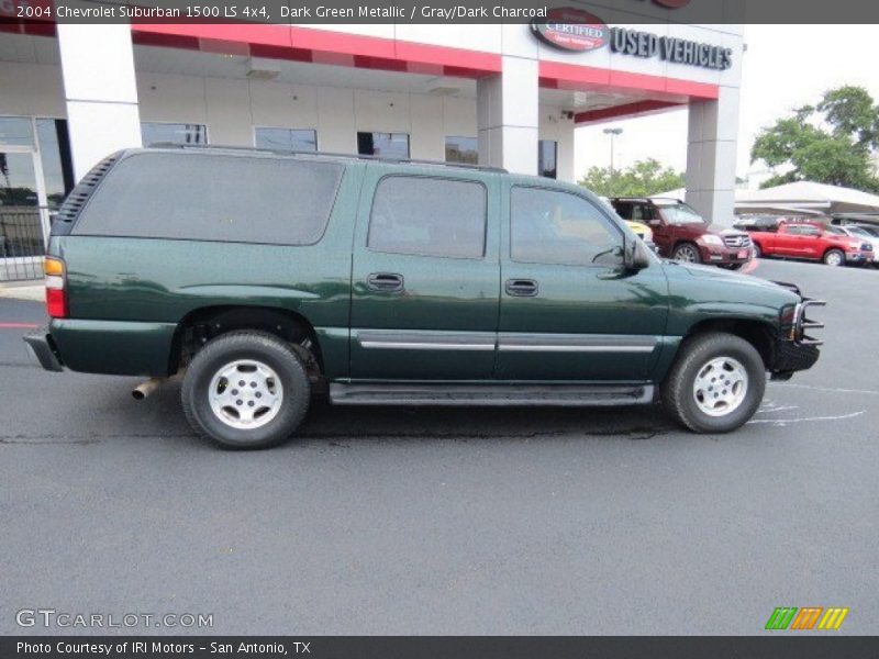 Dark Green Metallic / Gray/Dark Charcoal 2004 Chevrolet Suburban 1500 LS 4x4