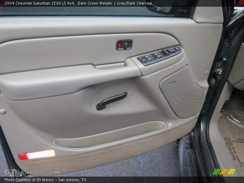 Dark Green Metallic / Gray/Dark Charcoal 2004 Chevrolet Suburban 1500 LS 4x4