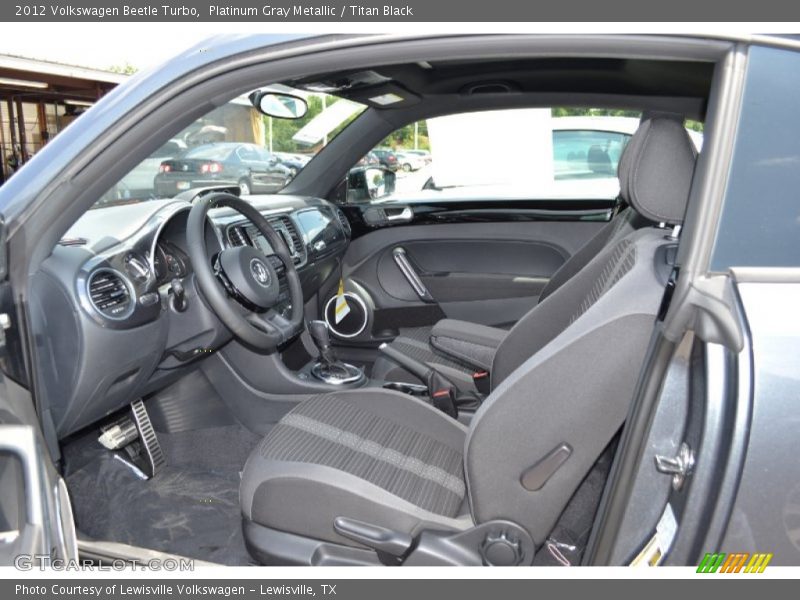 Platinum Gray Metallic / Titan Black 2012 Volkswagen Beetle Turbo