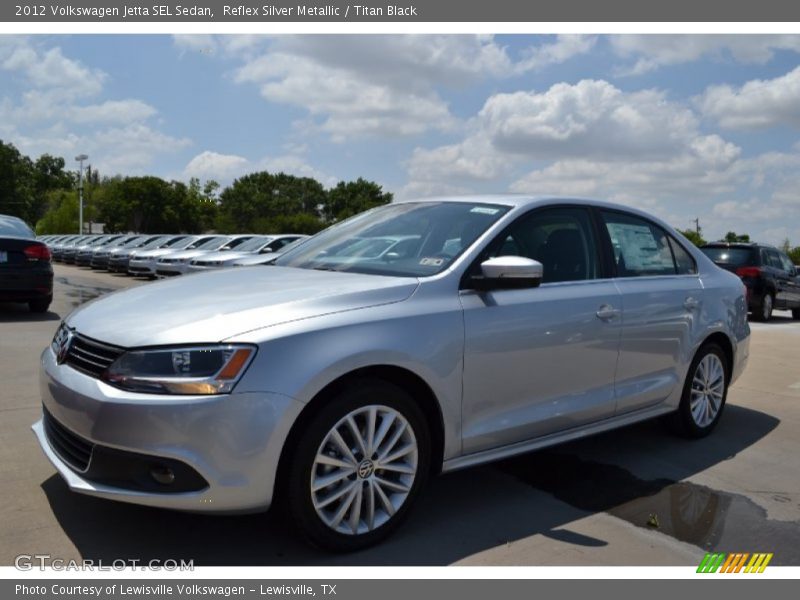Reflex Silver Metallic / Titan Black 2012 Volkswagen Jetta SEL Sedan
