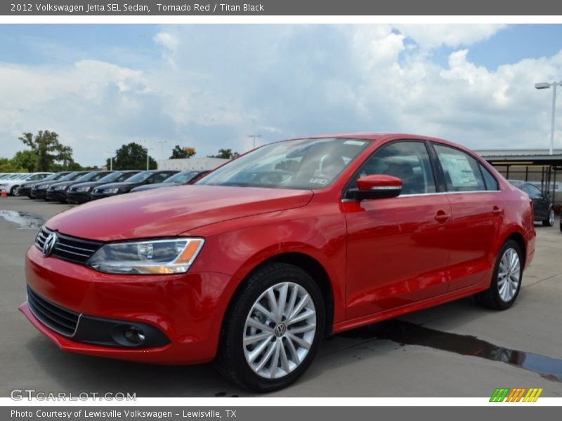 Tornado Red / Titan Black 2012 Volkswagen Jetta SEL Sedan