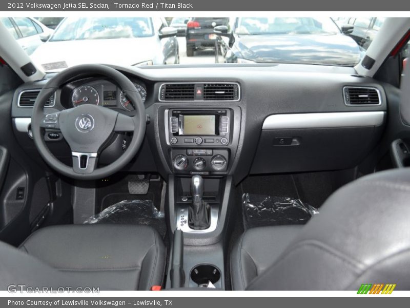 Tornado Red / Titan Black 2012 Volkswagen Jetta SEL Sedan