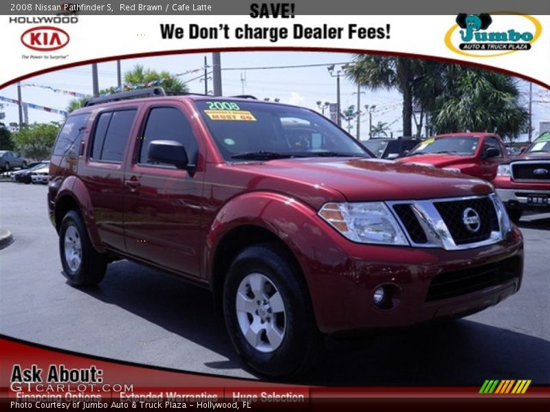 Red Brawn / Cafe Latte 2008 Nissan Pathfinder S