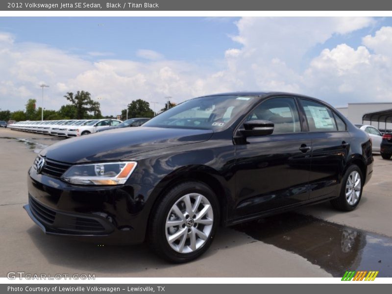 Black / Titan Black 2012 Volkswagen Jetta SE Sedan