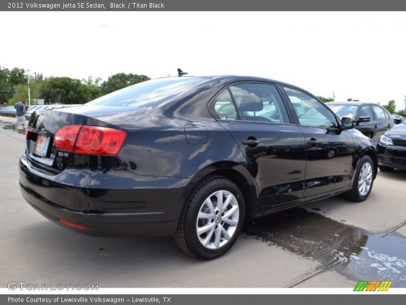 Black / Titan Black 2012 Volkswagen Jetta SE Sedan