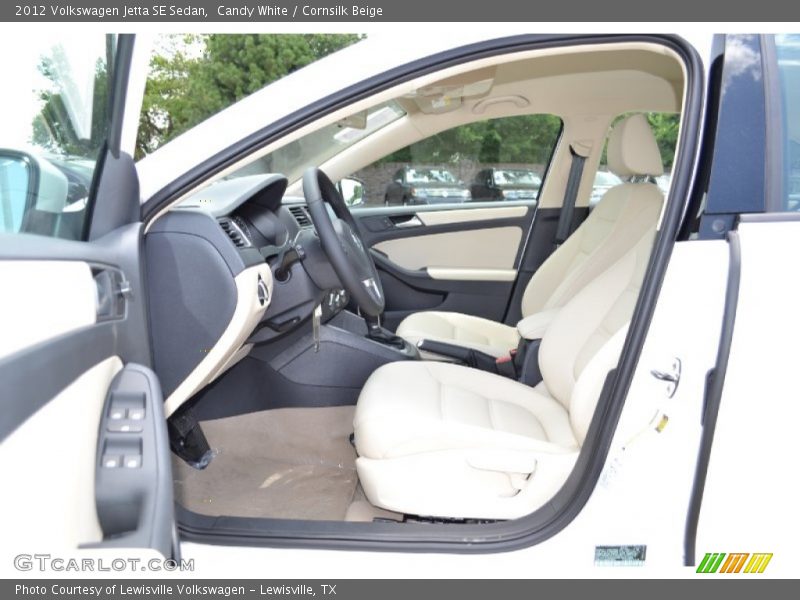 Candy White / Cornsilk Beige 2012 Volkswagen Jetta SE Sedan