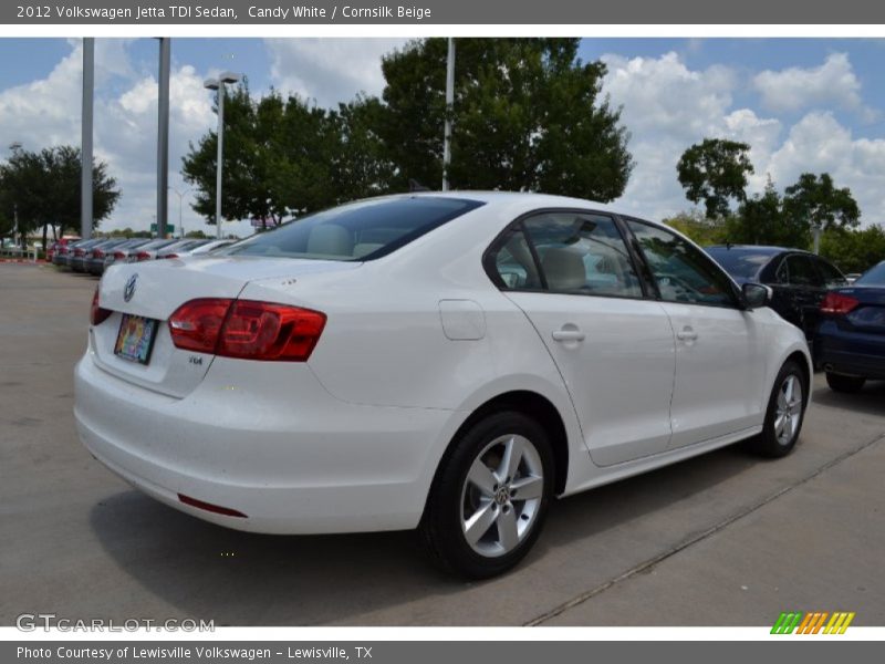 Candy White / Cornsilk Beige 2012 Volkswagen Jetta TDI Sedan