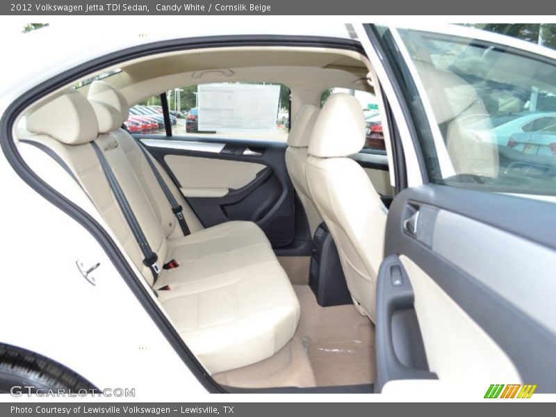 Candy White / Cornsilk Beige 2012 Volkswagen Jetta TDI Sedan