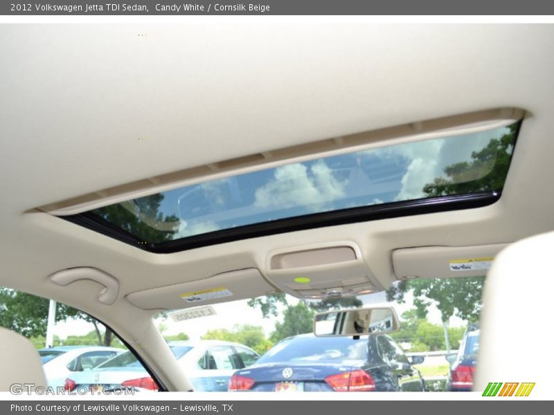Candy White / Cornsilk Beige 2012 Volkswagen Jetta TDI Sedan