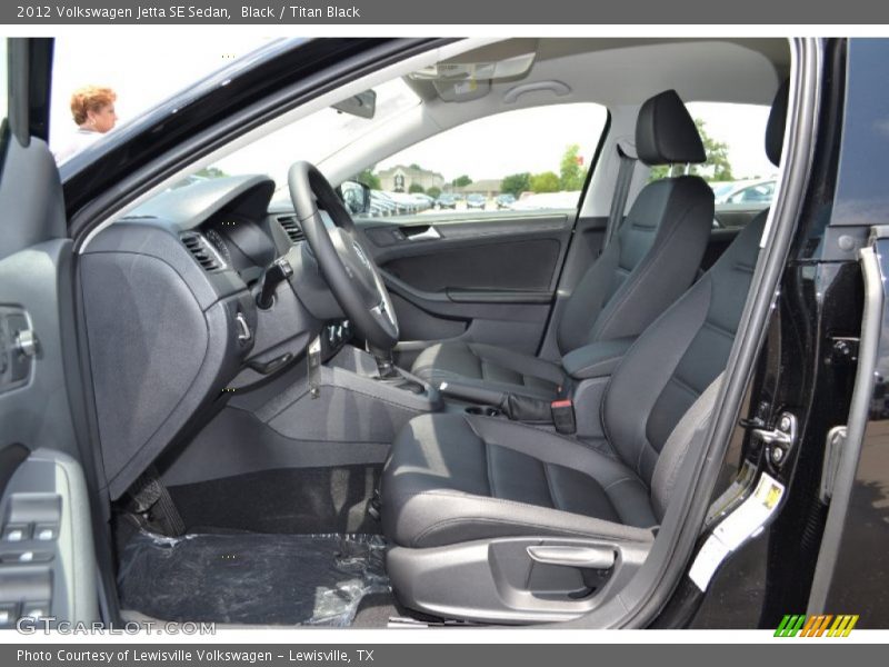 Black / Titan Black 2012 Volkswagen Jetta SE Sedan