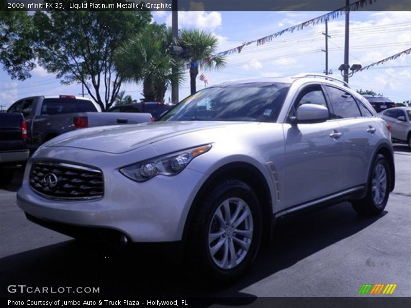 Liquid Platinum Metallic / Graphite 2009 Infiniti FX 35