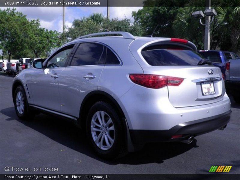 Liquid Platinum Metallic / Graphite 2009 Infiniti FX 35