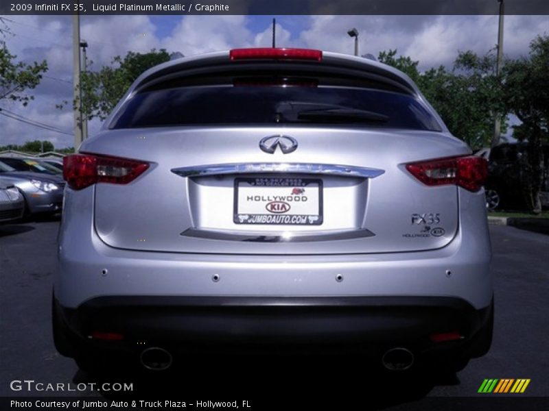Liquid Platinum Metallic / Graphite 2009 Infiniti FX 35