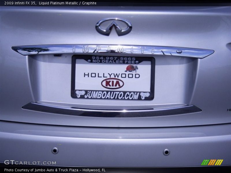 Liquid Platinum Metallic / Graphite 2009 Infiniti FX 35