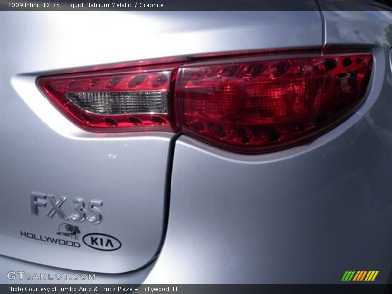 Liquid Platinum Metallic / Graphite 2009 Infiniti FX 35