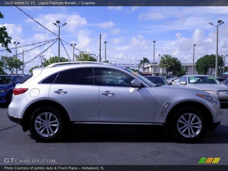 Liquid Platinum Metallic / Graphite 2009 Infiniti FX 35