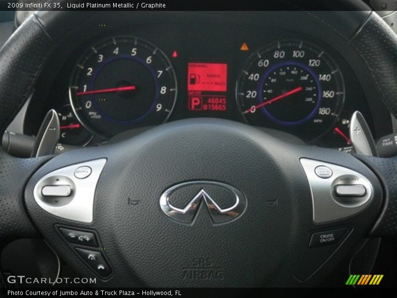 Liquid Platinum Metallic / Graphite 2009 Infiniti FX 35
