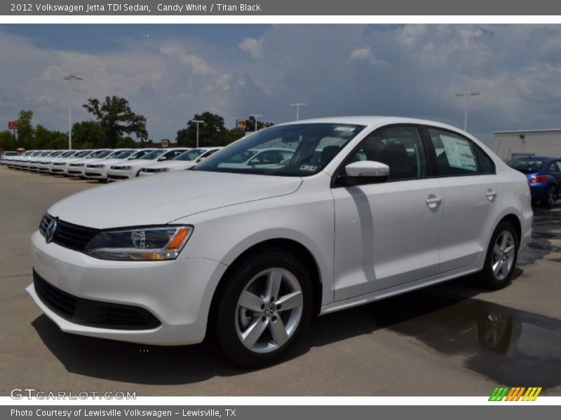 Candy White / Titan Black 2012 Volkswagen Jetta TDI Sedan