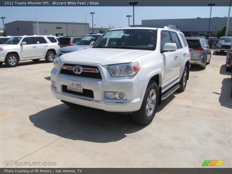 Blizzard White Pearl / Beige 2012 Toyota 4Runner SR5