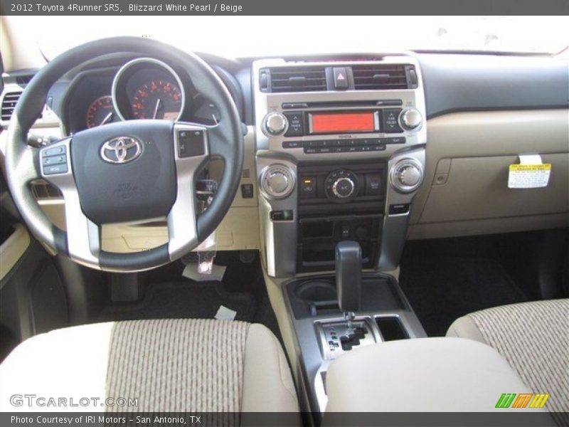 Blizzard White Pearl / Beige 2012 Toyota 4Runner SR5
