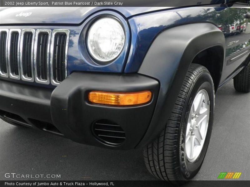 Patriot Blue Pearlcoat / Dark Slate Gray 2002 Jeep Liberty Sport