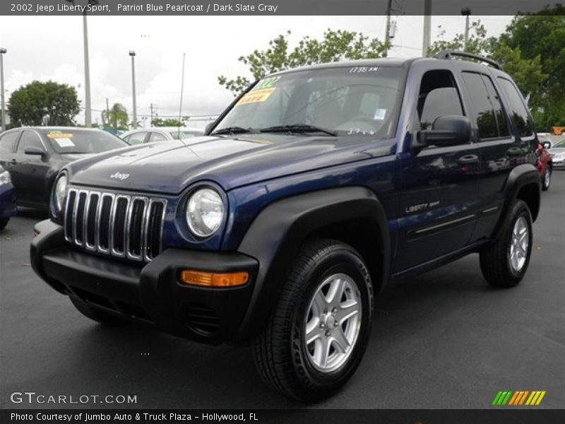 Patriot Blue Pearlcoat / Dark Slate Gray 2002 Jeep Liberty Sport