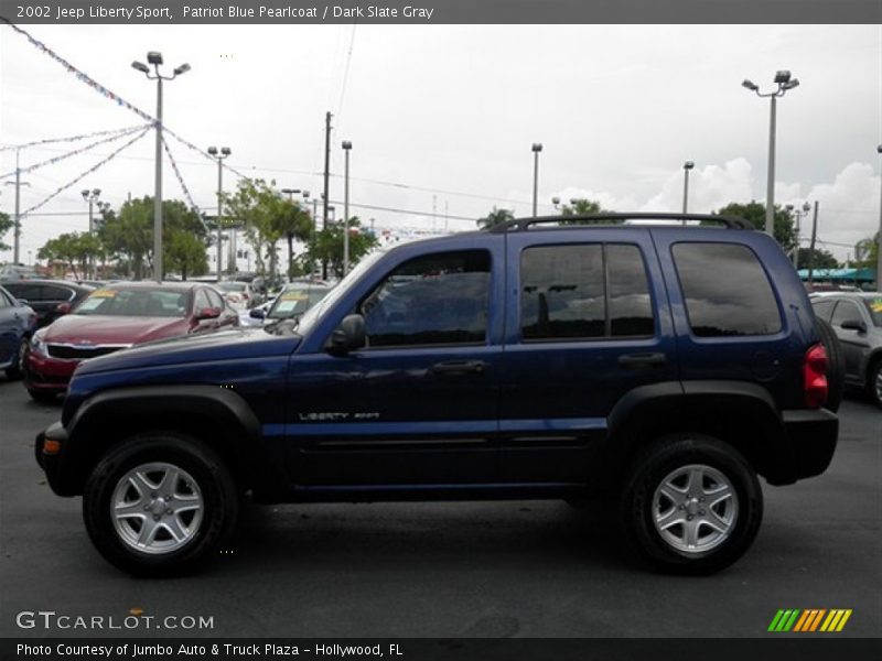 Patriot Blue Pearlcoat / Dark Slate Gray 2002 Jeep Liberty Sport