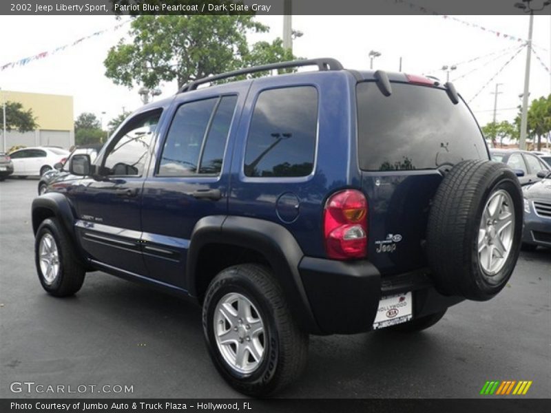 Patriot Blue Pearlcoat / Dark Slate Gray 2002 Jeep Liberty Sport