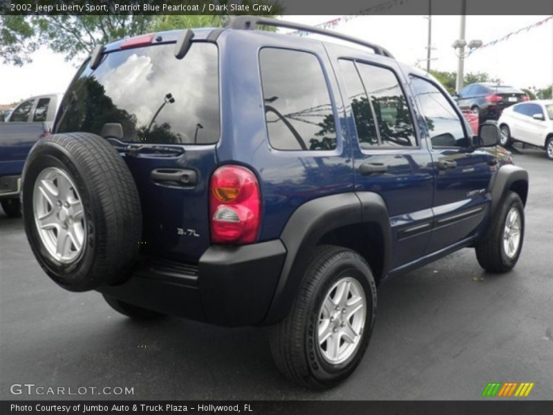Patriot Blue Pearlcoat / Dark Slate Gray 2002 Jeep Liberty Sport