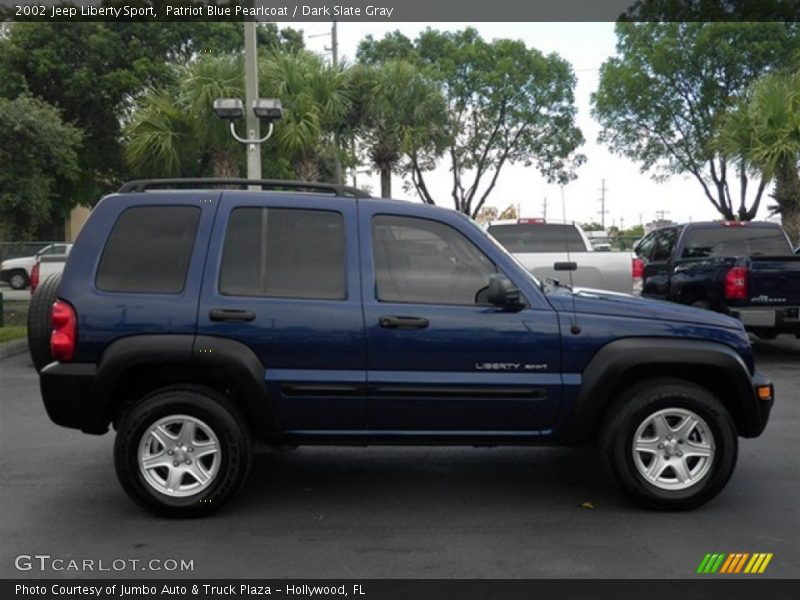 Patriot Blue Pearlcoat / Dark Slate Gray 2002 Jeep Liberty Sport