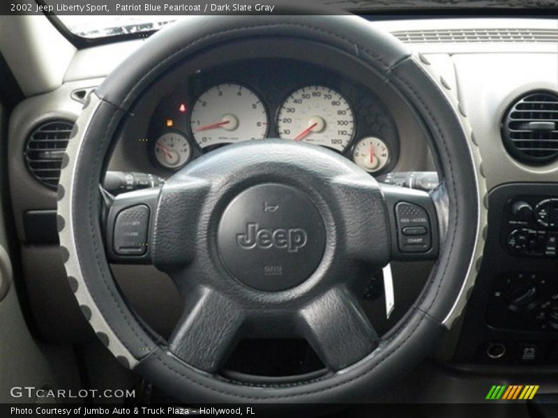 Patriot Blue Pearlcoat / Dark Slate Gray 2002 Jeep Liberty Sport