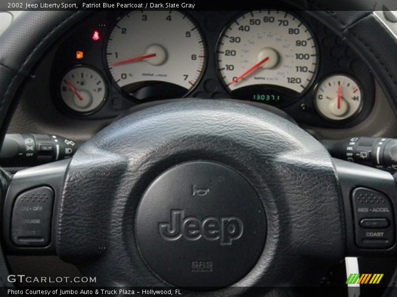 Patriot Blue Pearlcoat / Dark Slate Gray 2002 Jeep Liberty Sport