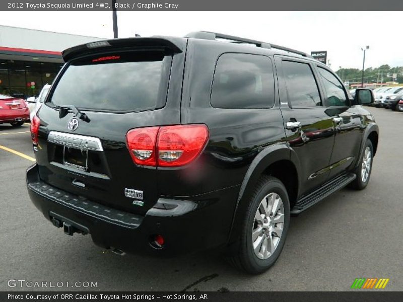 Black / Graphite Gray 2012 Toyota Sequoia Limited 4WD