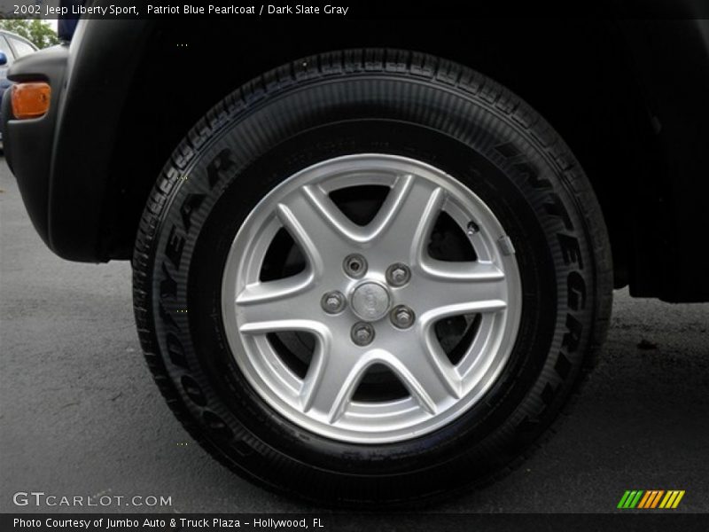 Patriot Blue Pearlcoat / Dark Slate Gray 2002 Jeep Liberty Sport