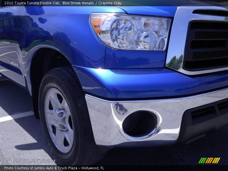 Blue Streak Metallic / Graphite Gray 2010 Toyota Tundra Double Cab