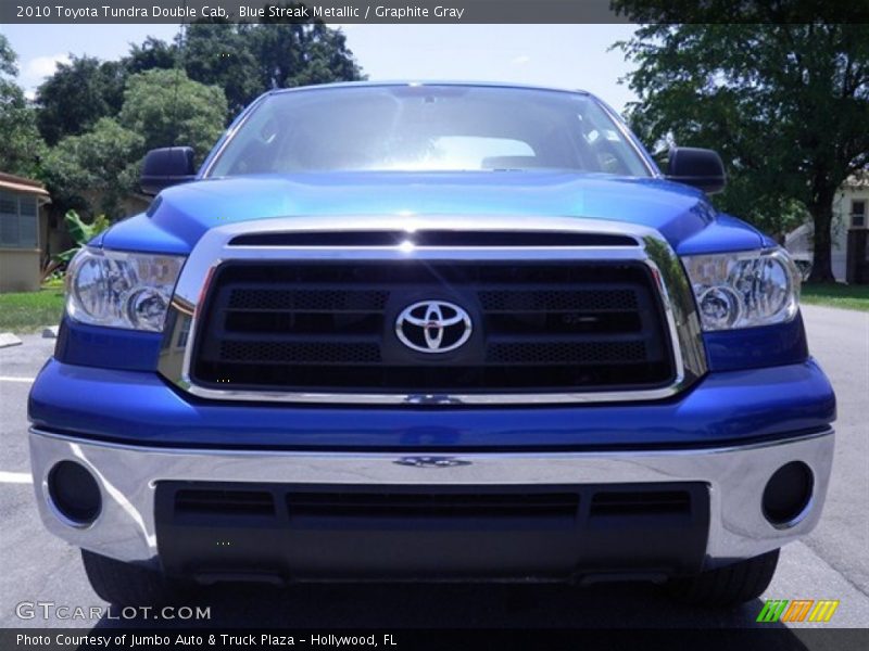 Blue Streak Metallic / Graphite Gray 2010 Toyota Tundra Double Cab