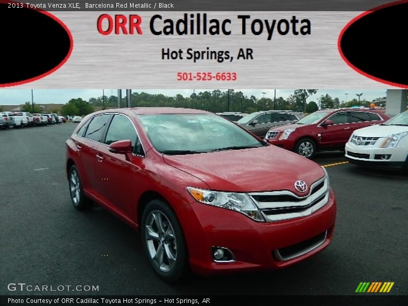 Barcelona Red Metallic / Black 2013 Toyota Venza XLE