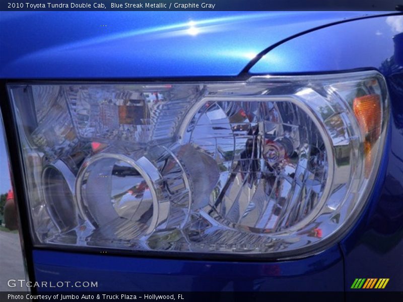 Blue Streak Metallic / Graphite Gray 2010 Toyota Tundra Double Cab