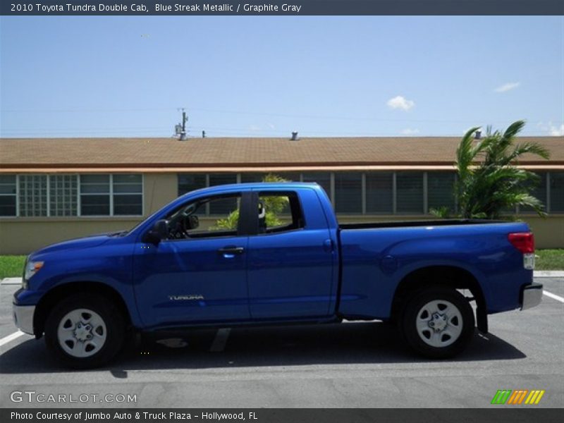 Blue Streak Metallic / Graphite Gray 2010 Toyota Tundra Double Cab