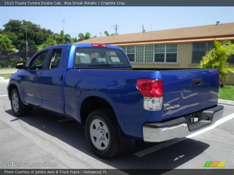Blue Streak Metallic / Graphite Gray 2010 Toyota Tundra Double Cab