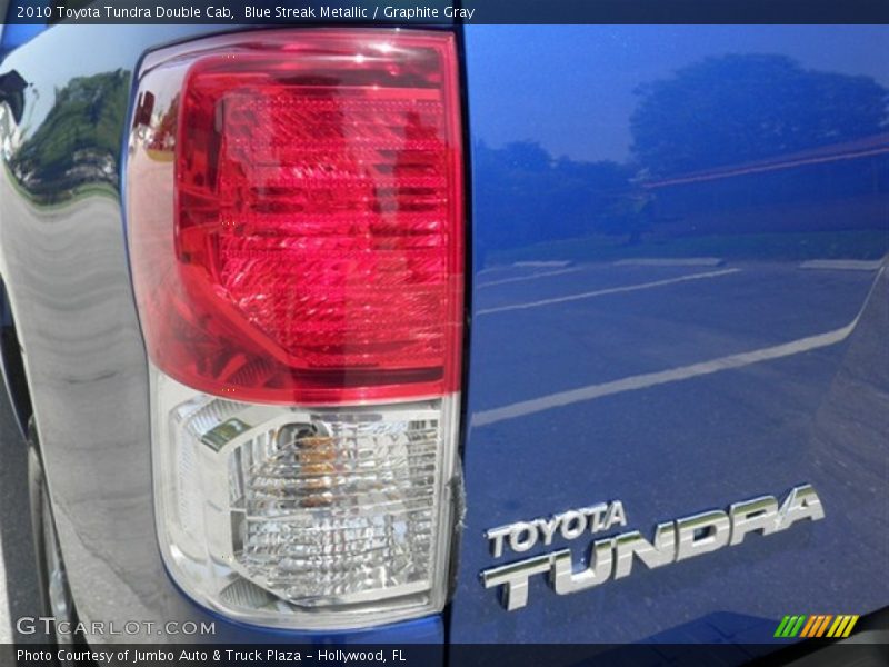 Blue Streak Metallic / Graphite Gray 2010 Toyota Tundra Double Cab