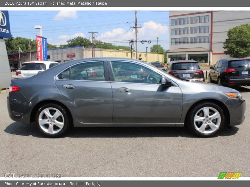 Polished Metal Metallic / Taupe 2010 Acura TSX Sedan