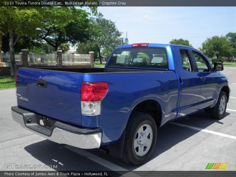 Blue Streak Metallic / Graphite Gray 2010 Toyota Tundra Double Cab