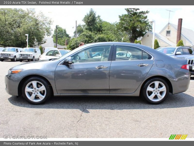 Polished Metal Metallic / Taupe 2010 Acura TSX Sedan
