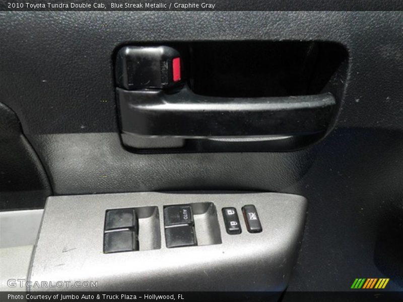 Blue Streak Metallic / Graphite Gray 2010 Toyota Tundra Double Cab