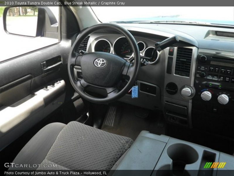 Blue Streak Metallic / Graphite Gray 2010 Toyota Tundra Double Cab