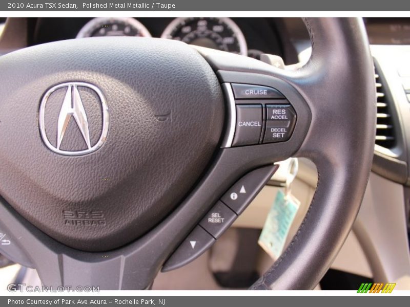 Polished Metal Metallic / Taupe 2010 Acura TSX Sedan